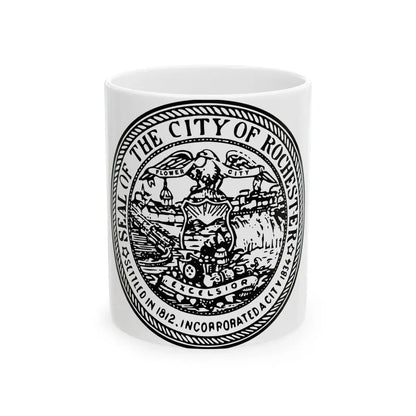 Seal of Rochester New York - White Coffee Mug 11oz - Go Mug Yourself