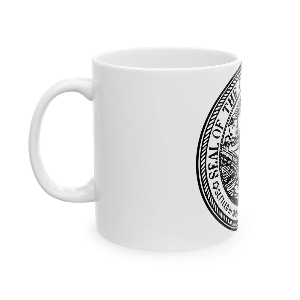 Seal of Rochester New York - White Coffee Mug-Go Mug Yourself