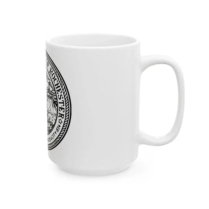Seal of Rochester New York - White Coffee Mug - Go Mug Yourself