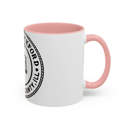 Seal of Rockford Illinois - Accent Coffee Mug - Go Mug Yourself