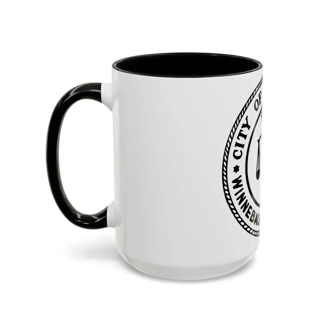 Seal of Rockford Illinois - Accent Coffee Mug - Go Mug Yourself