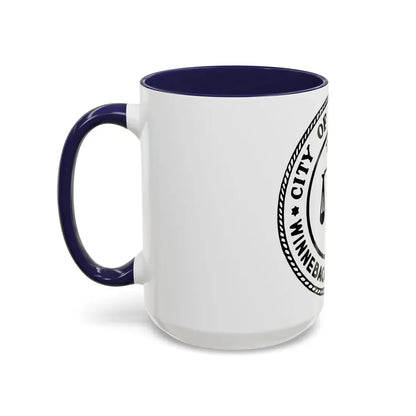 Seal of Rockford Illinois - Accent Coffee Mug - Go Mug Yourself
