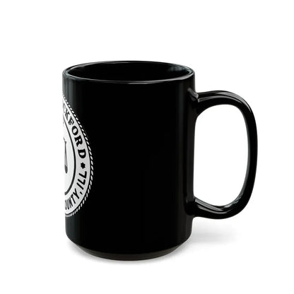 Seal of Rockford Illinois - Black Coffee Mug - Go Mug Yourself