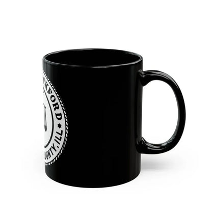 Seal of Rockford Illinois - Black Coffee Mug - Go Mug Yourself