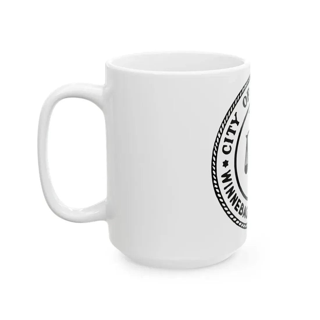 Seal of Rockford Illinois - White Coffee Mug - Go Mug Yourself