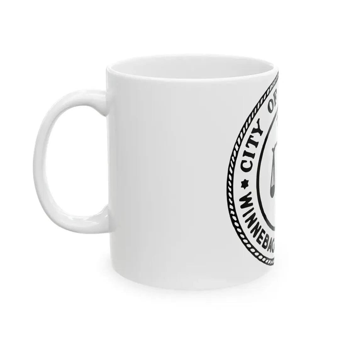 Seal of Rockford Illinois - White Coffee Mug - Go Mug Yourself