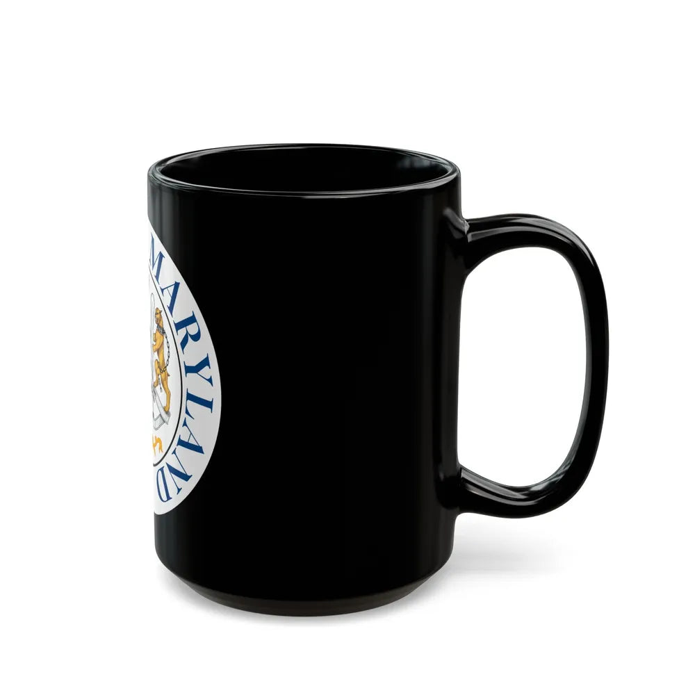 Seal of Rockville Maryland - Black Coffee Mug-Go Mug Yourself