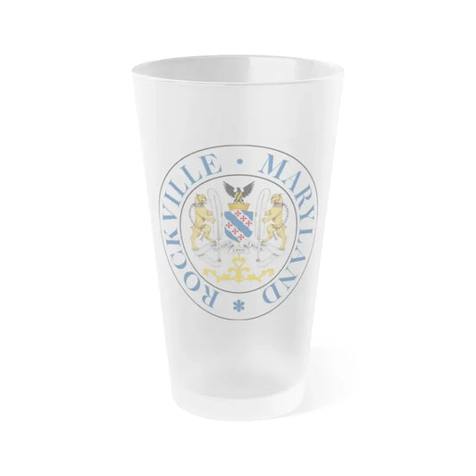 Seal of Rockville Maryland - Frosted Pint Glass 16oz 16oz Frosted - Go Mug Yourself