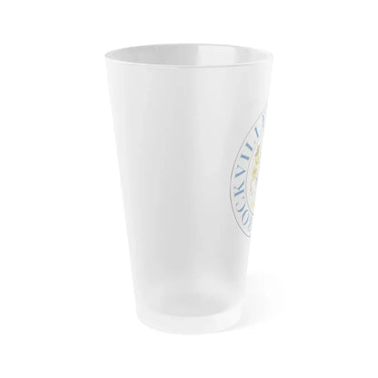 Seal of Rockville Maryland - Frosted Pint Glass 16oz - Go Mug Yourself