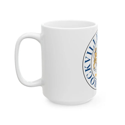 Seal of Rockville Maryland - White Coffee Mug-Go Mug Yourself