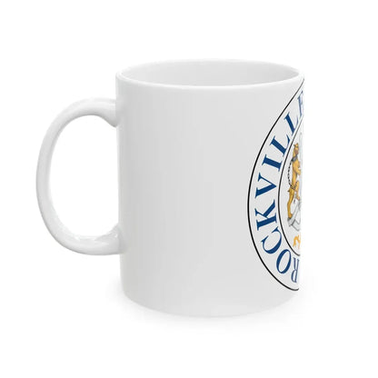 Seal of Rockville Maryland - White Coffee Mug - Go Mug Yourself