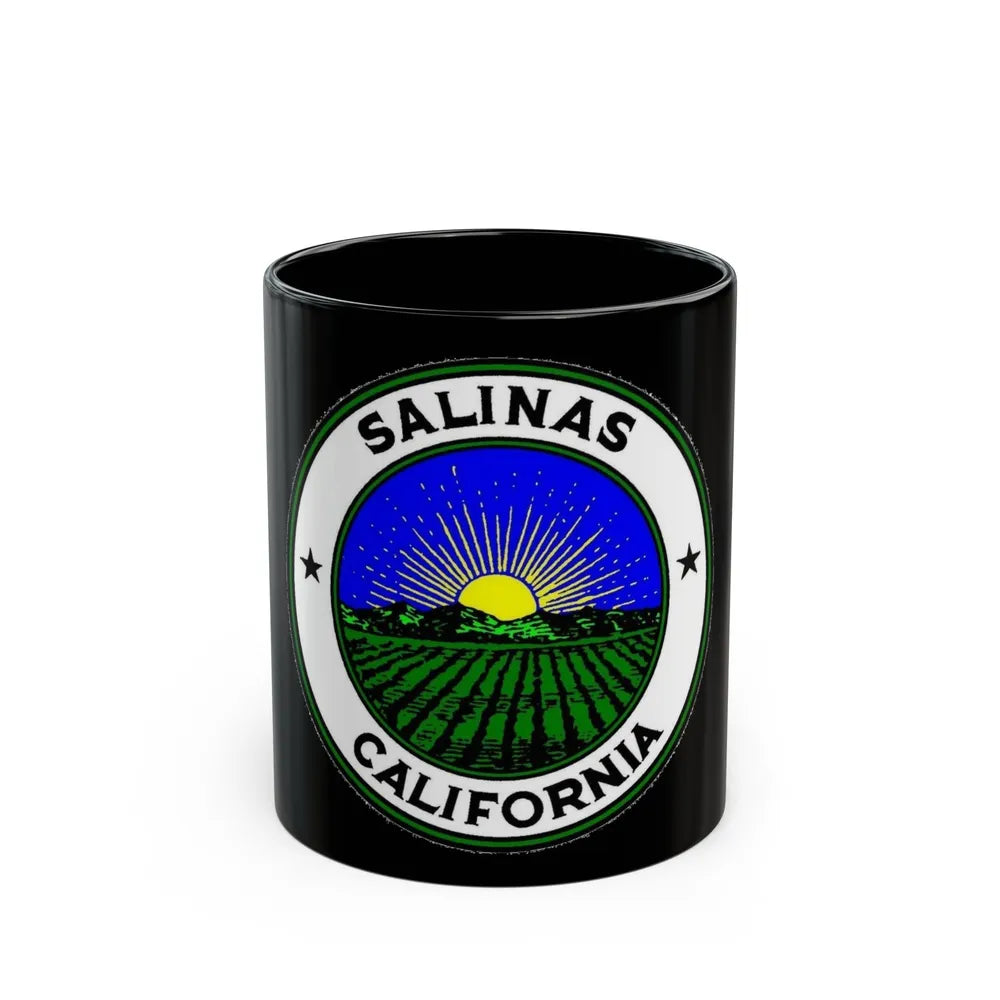 Seal of Salinas California - Black Coffee Mug-11oz-Go Mug Yourself