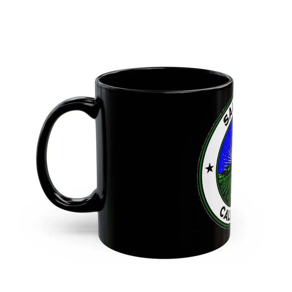 Seal of Salinas California - Black Coffee Mug-Go Mug Yourself