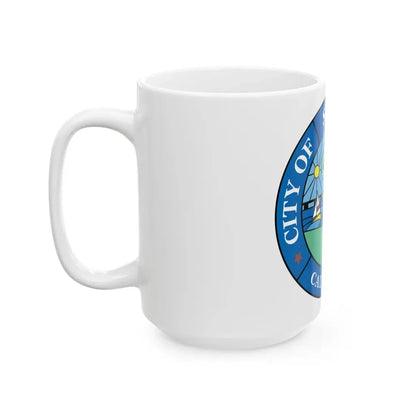 Seal of San Mateo California - White Coffee Mug - Go Mug Yourself