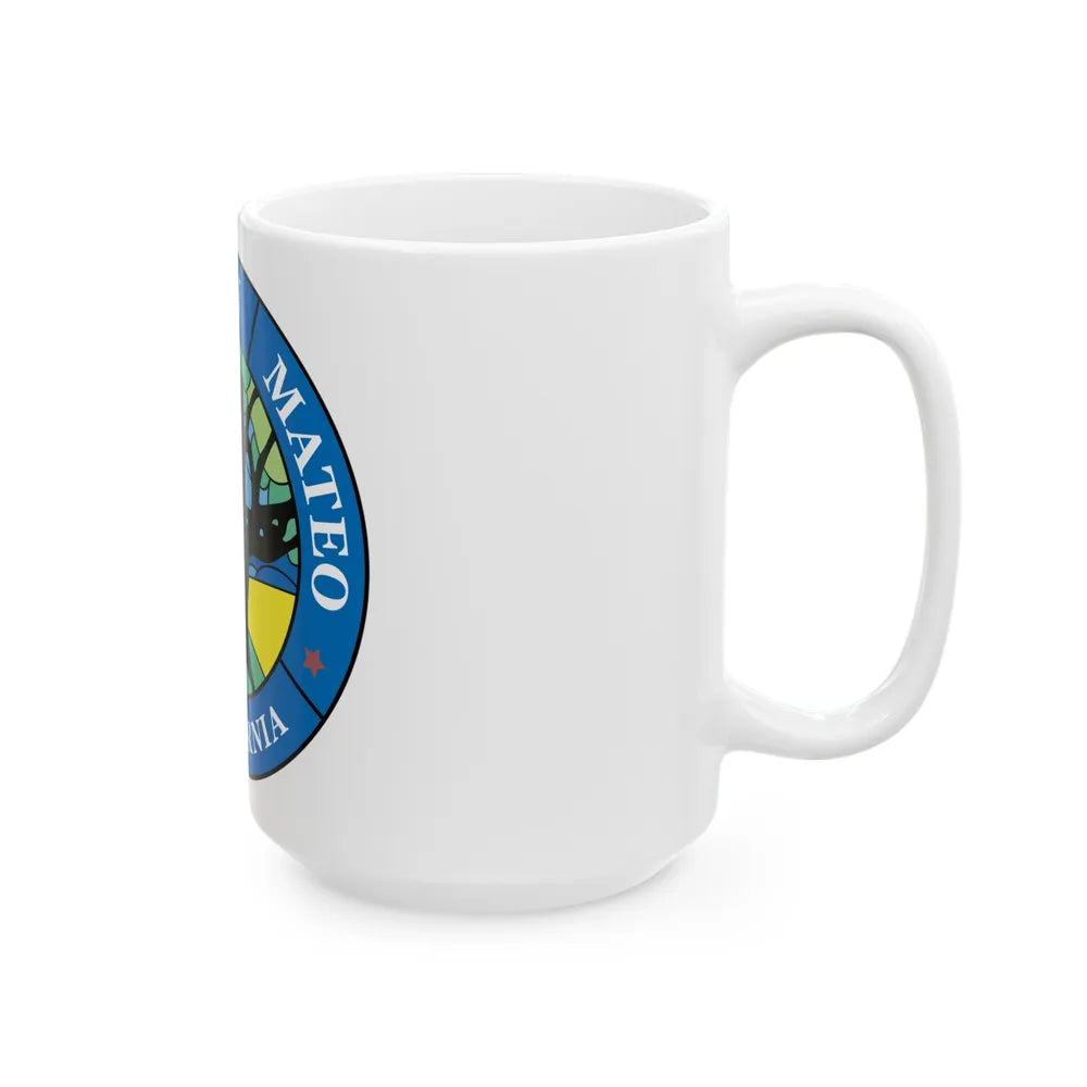 Seal of San Mateo California - White Coffee Mug-Go Mug Yourself