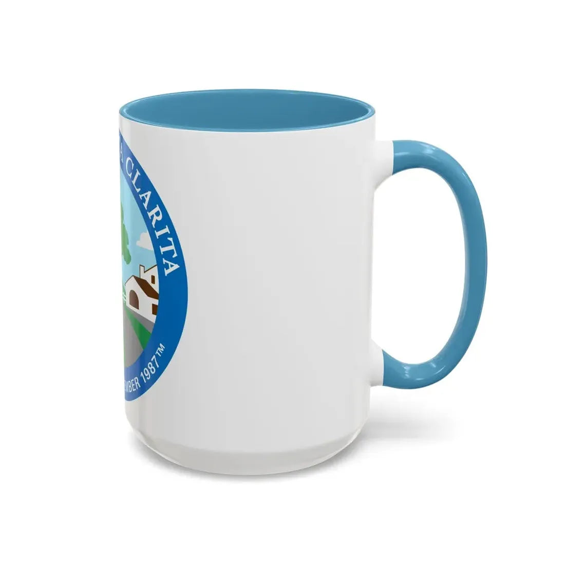 Seal of Santa Clarita California - Accent Coffee Mug - Go Mug Yourself