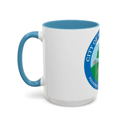 Seal of Santa Clarita California - Accent Coffee Mug - Go Mug Yourself