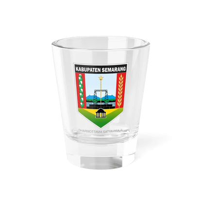 Seal of Semarang Regency (Indonesia) (Coat of Arms) Shot Glass 1.5oz 1.5oz - Go Mug Yourself