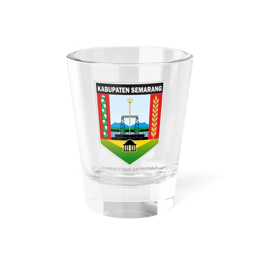 Seal of Semarang Regency (Indonesia) (Coat of Arms) Shot Glass 1.5oz 1.5oz - Go Mug Yourself