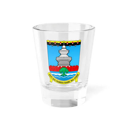 Seal of Serang Regency (Indonesia) (Coat of Arms) Shot Glass 1.5oz 1.5oz - Go Mug Yourself