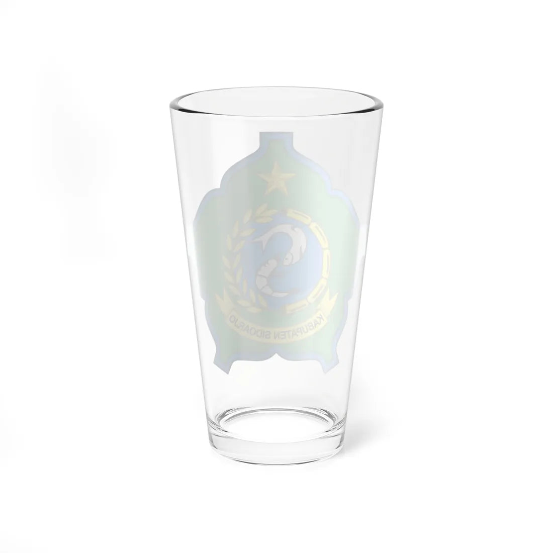 Seal of Sidoarjo Regency (Indonesia) (Coat of Arms) Pint Glass 16oz - Go Mug Yourself