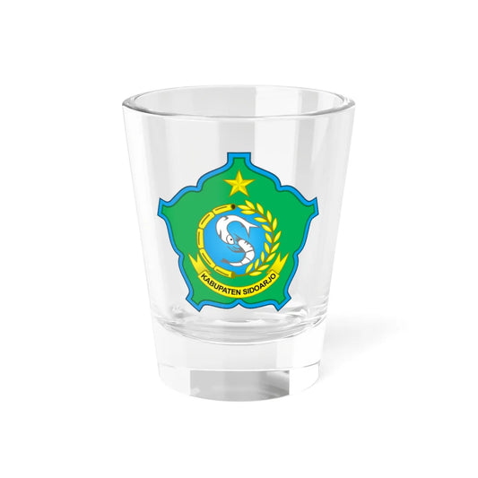 Seal of Sidoarjo Regency (Indonesia) (Coat of Arms) Shot Glass 1.5oz 1.5oz - Go Mug Yourself