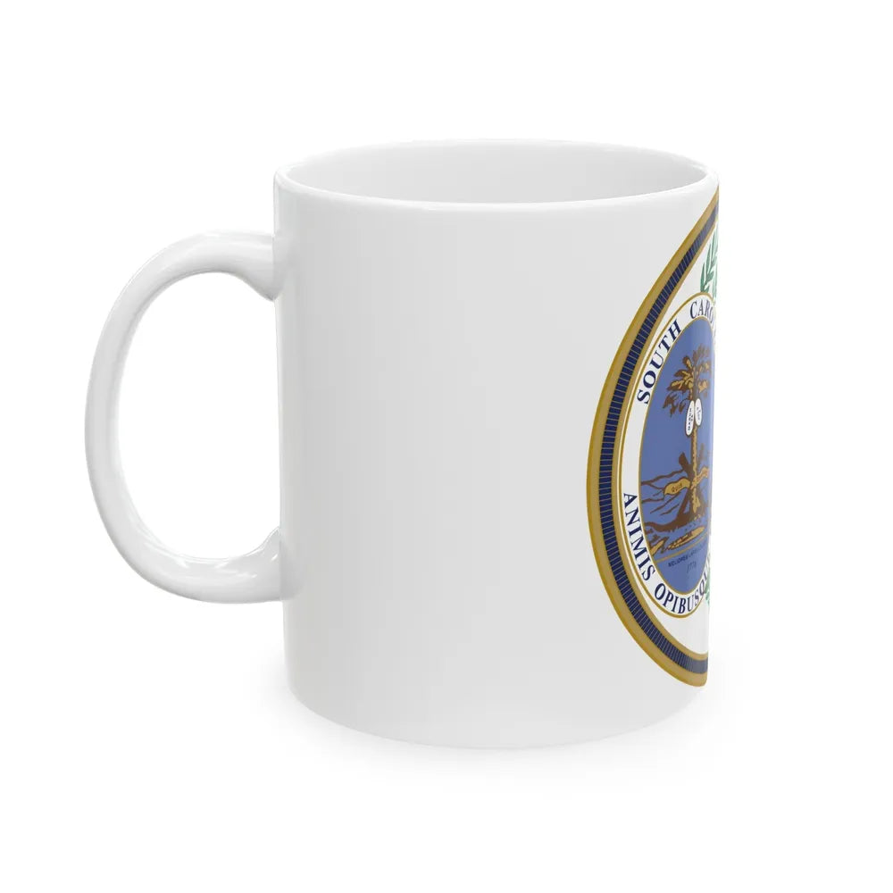 Seal of South Carolina v2 - White Coffee Mug-Go Mug Yourself