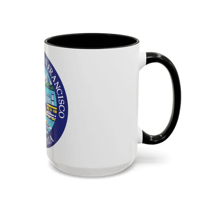 Seal of South San Francisco California - Accent Coffee Mug - Go Mug Yourself