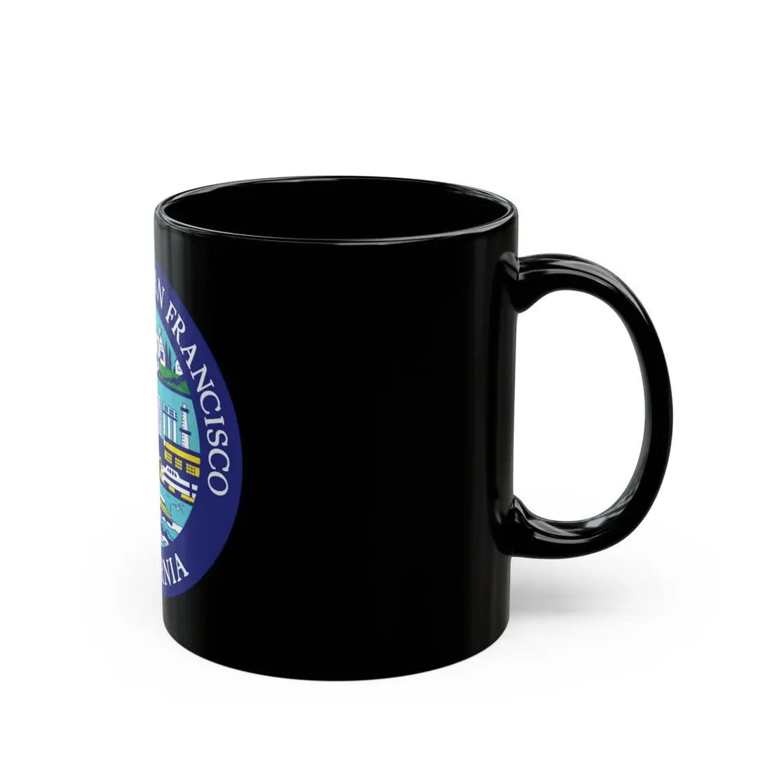 Seal of South San Francisco California - Black Coffee Mug - Go Mug Yourself