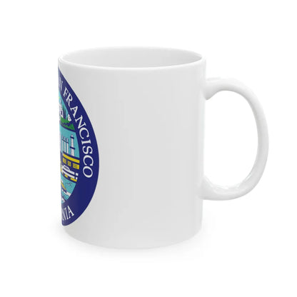 Seal of South San Francisco California - White Coffee Mug-Go Mug Yourself