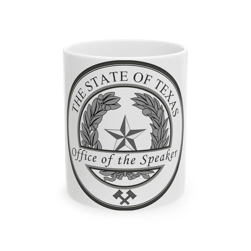 Seal of Speaker of the House of Texas - White Coffee Mug-11oz-Go Mug Yourself