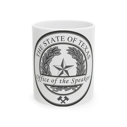 Seal of Speaker of the House of Texas - White Coffee Mug 11oz - Go Mug Yourself