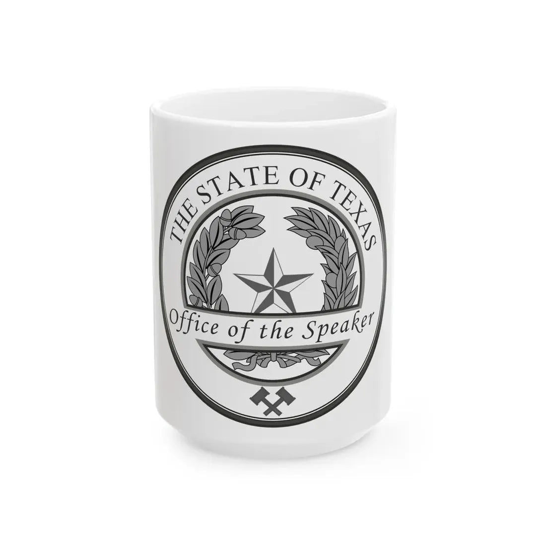 Seal of Speaker of the House of Texas - White Coffee Mug 15oz - Go Mug Yourself