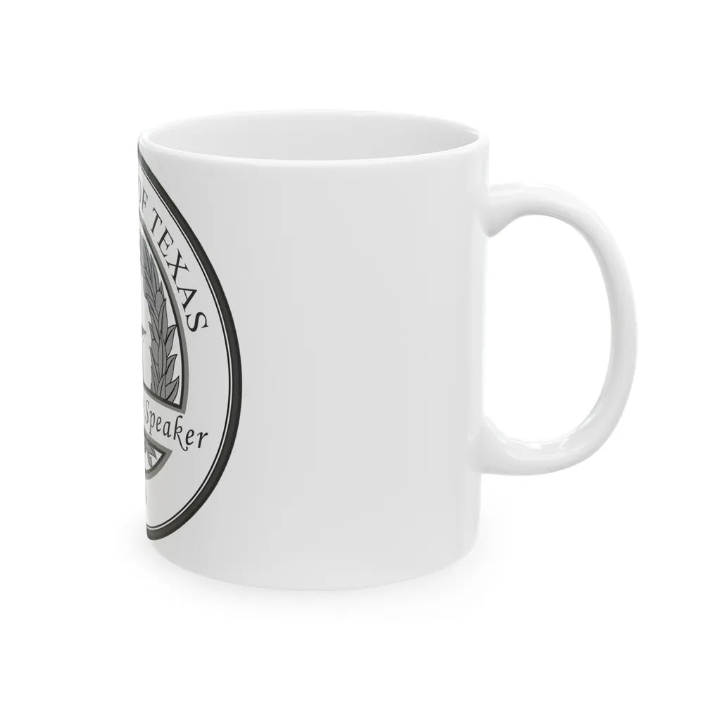 Seal of Speaker of the House of Texas - White Coffee Mug-Go Mug Yourself