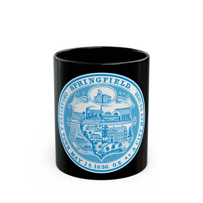 Seal of Springfield Massachusetts - Black Coffee Mug 11oz - Go Mug Yourself