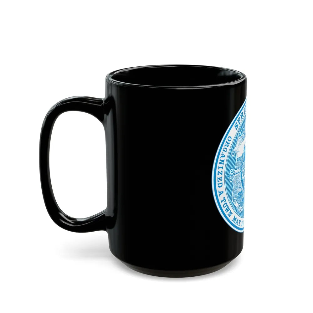 Seal of Springfield Massachusetts - Black Coffee Mug-Go Mug Yourself