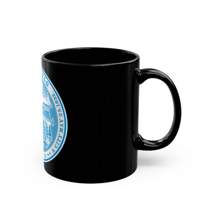 Seal of Springfield Massachusetts - Black Coffee Mug-Go Mug Yourself