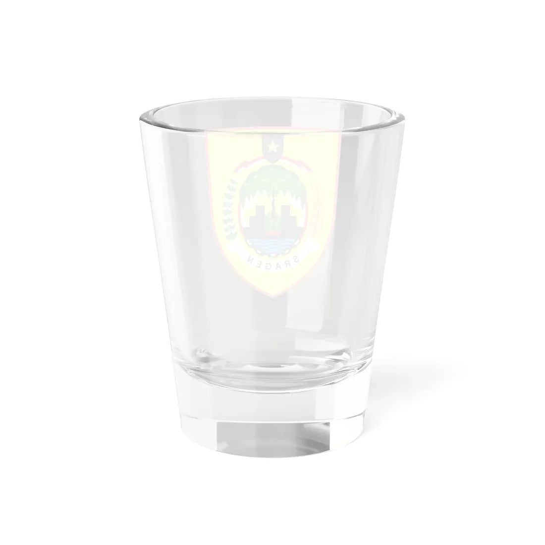 Seal of Sragen Regency (Indonesia) (Coat of Arms) Shot Glass 1.5oz - Go Mug Yourself