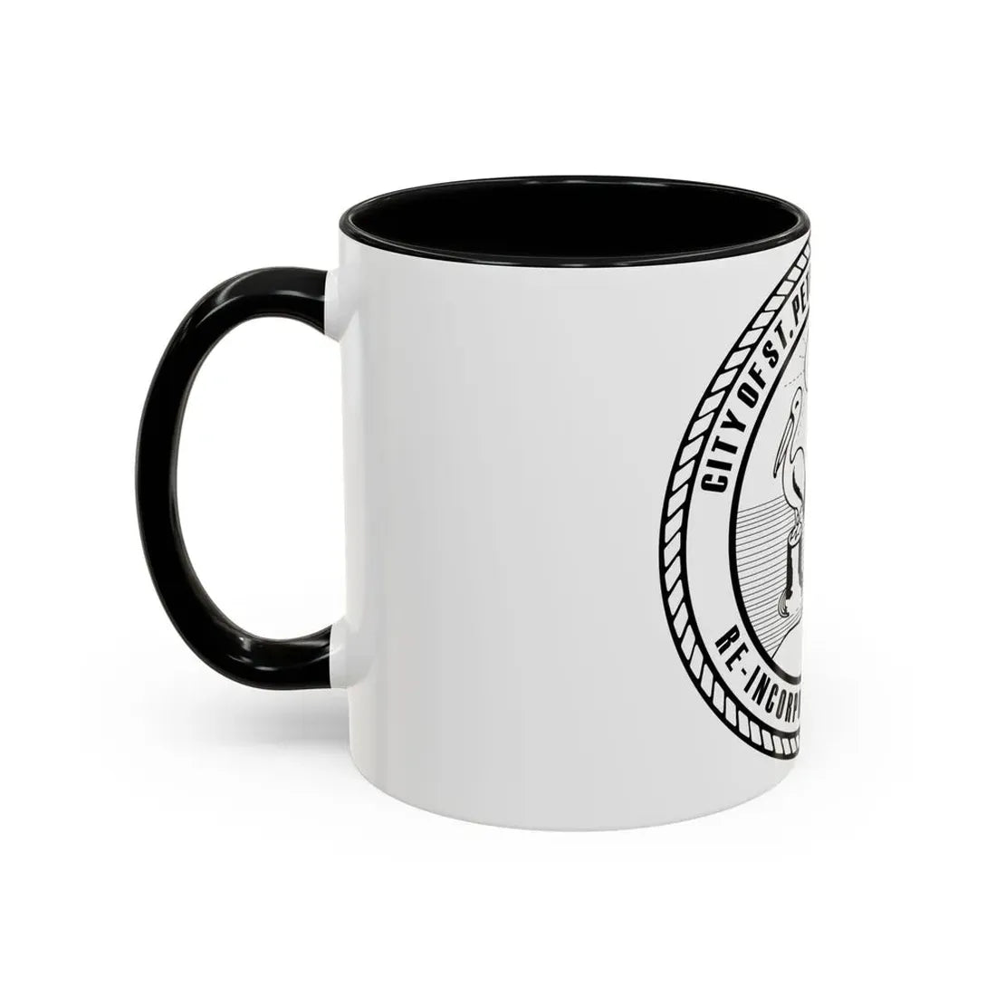 Seal of St. Petersburg Florida - Accent Coffee Mug - Go Mug Yourself