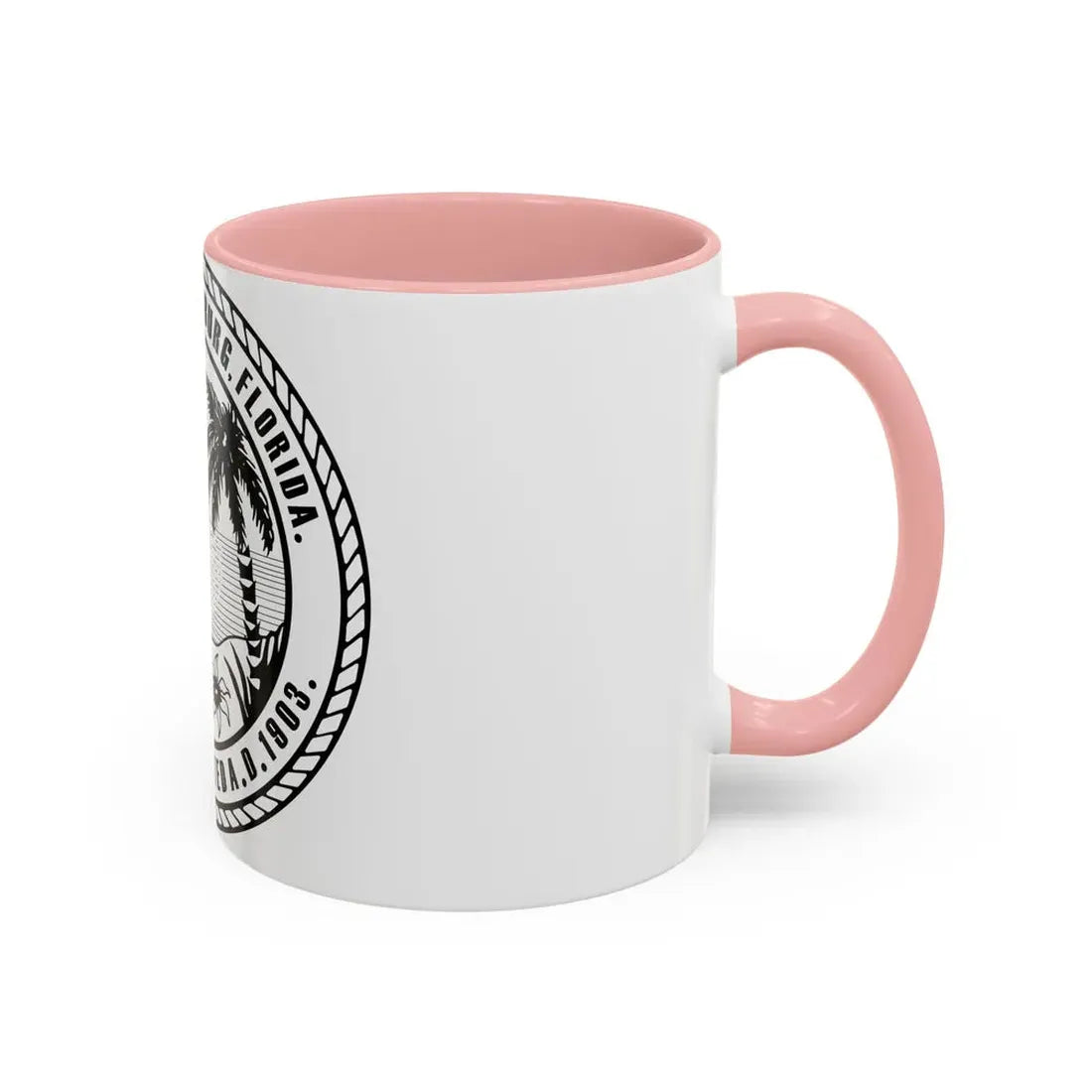 Seal of St. Petersburg Florida - Accent Coffee Mug - Go Mug Yourself