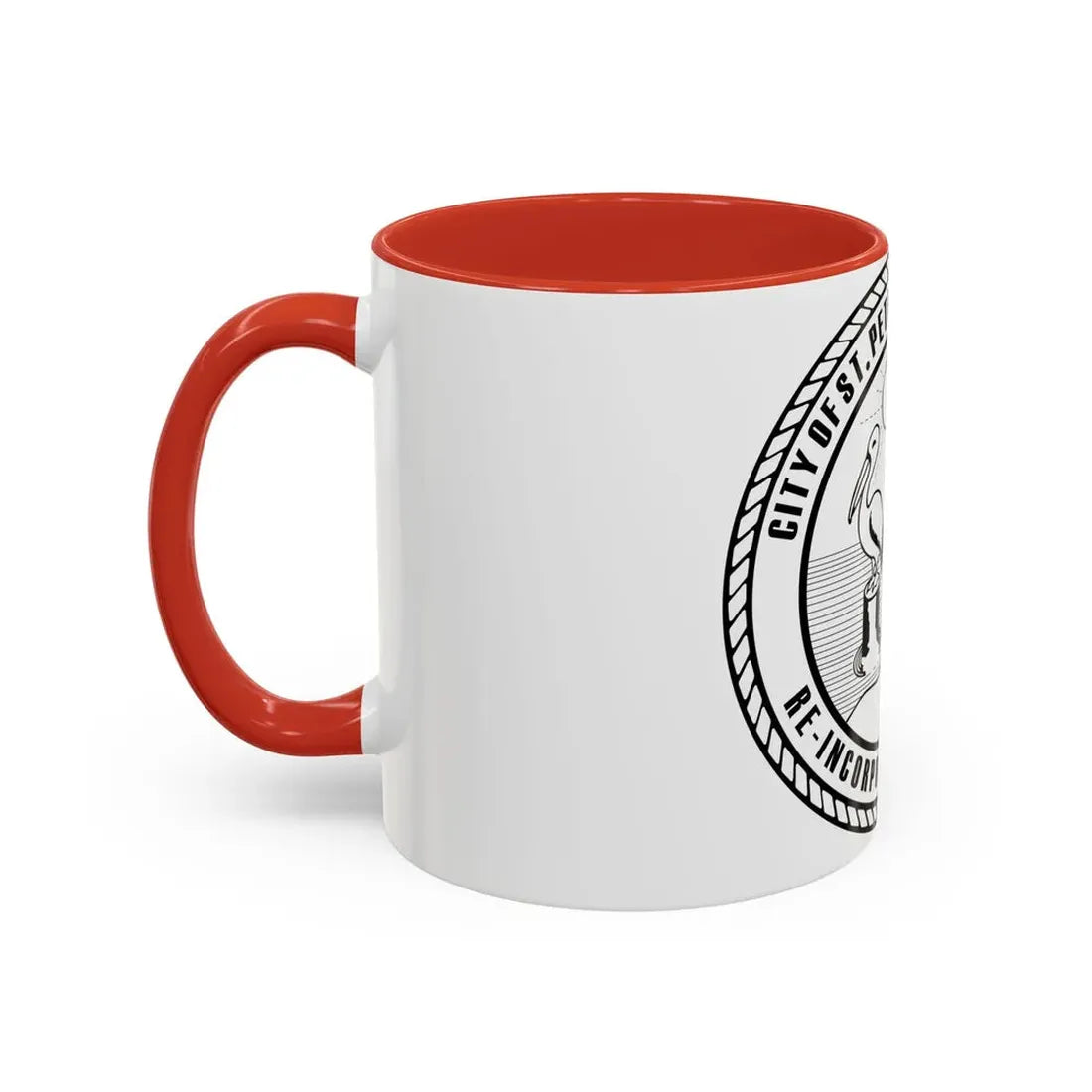 Seal of St. Petersburg Florida - Accent Coffee Mug - Go Mug Yourself