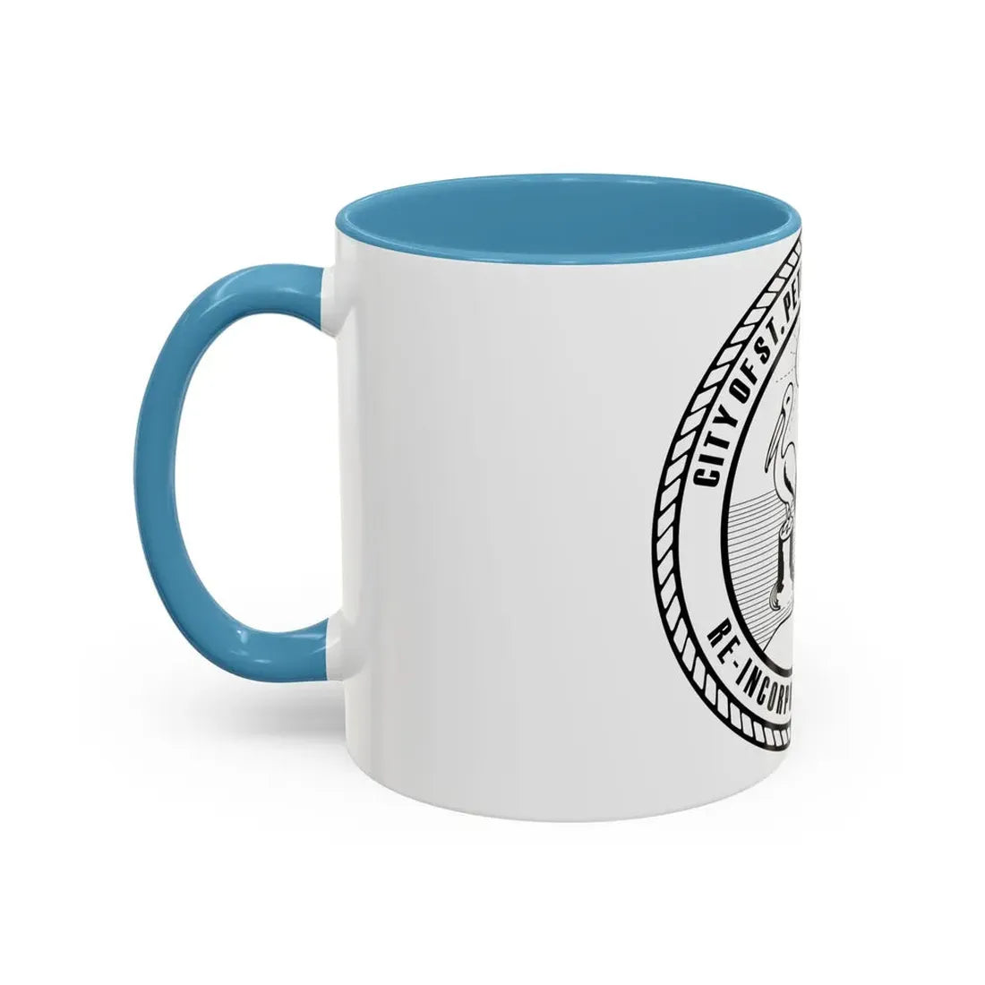 Seal of St. Petersburg Florida - Accent Coffee Mug - Go Mug Yourself