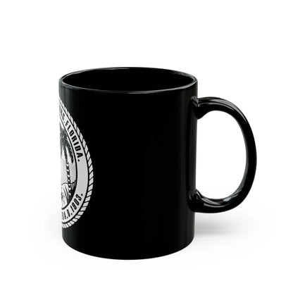 Seal of St. Petersburg Florida - Black Coffee Mug-Go Mug Yourself