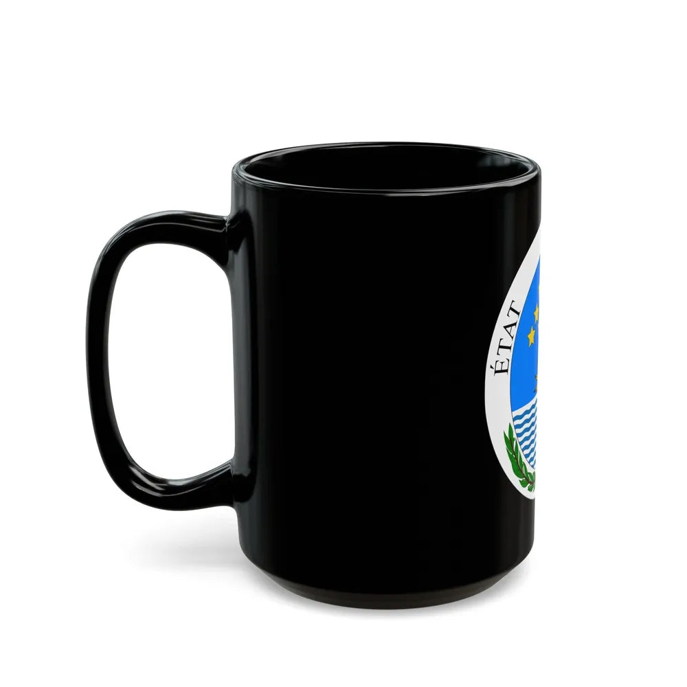 Seal of State of Haiti - Black Coffee Mug-Go Mug Yourself