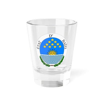 Seal of State of Haiti (Haiti) (Coat of Arms) Shot Glass 1.5oz 1.5oz - Go Mug Yourself