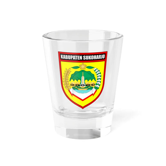 Seal of Sukoharjo Regency (Indonesia) (Coat of Arms) Shot Glass 1.5oz 1.5oz - Go Mug Yourself