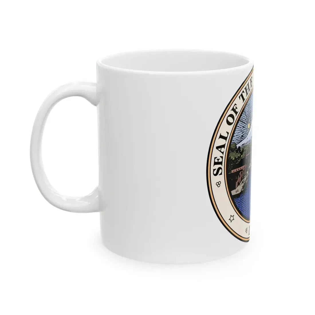 Seal of Tacoma WA - White Coffee Mug - Go Mug Yourself