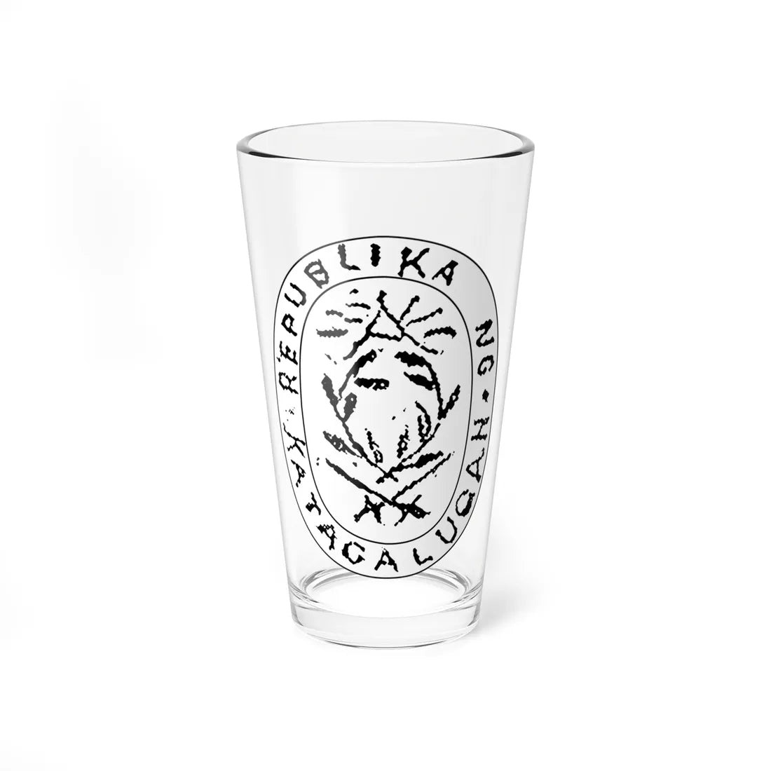 Seal of Tagalog Republic (Philippines) (Coat of Arms) Pint Glass 16oz 16oz - Go Mug Yourself