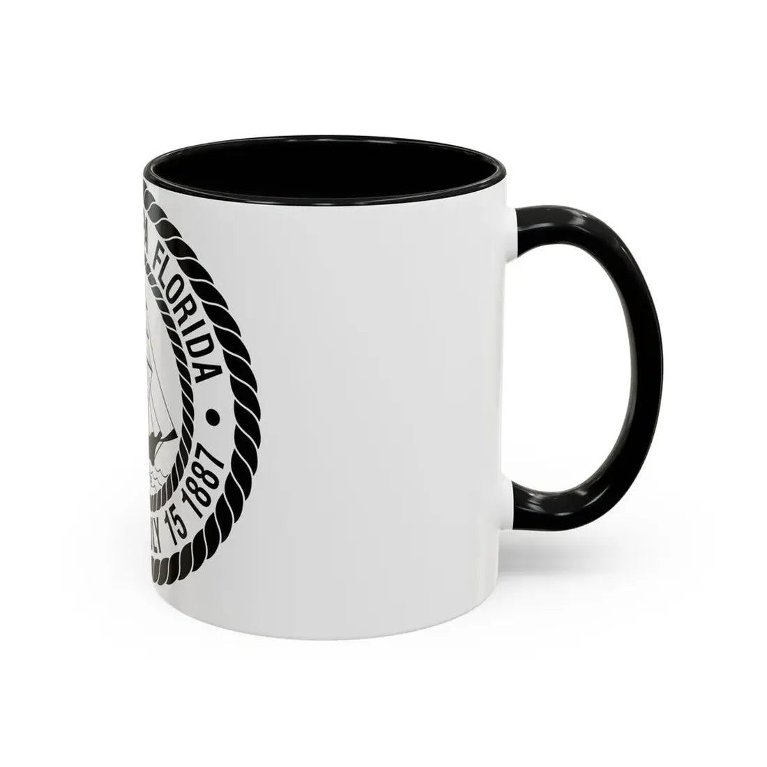 Seal of Tampa Florida - Accent Coffee Mug - Go Mug Yourself