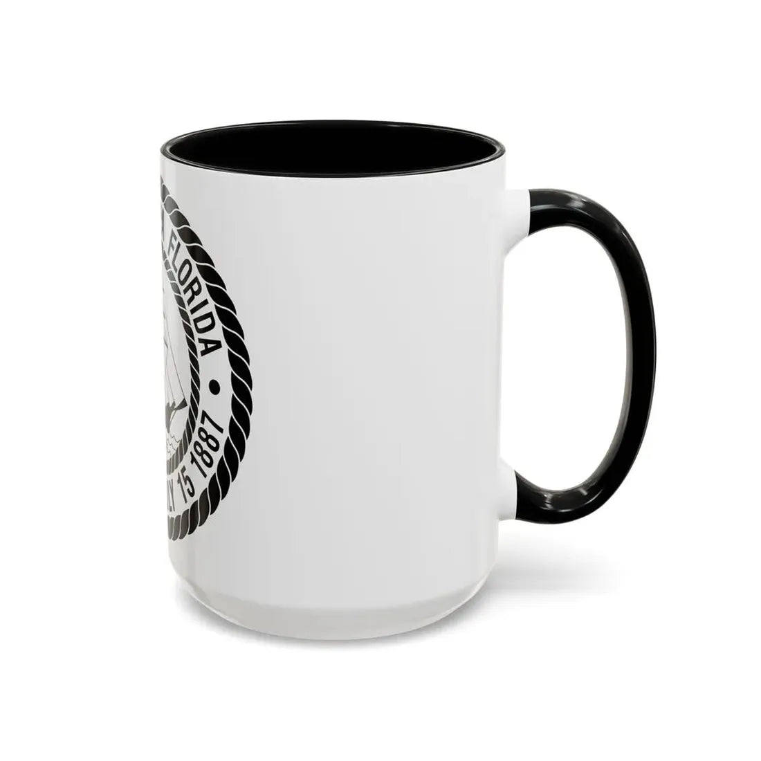 Seal of Tampa Florida - Accent Coffee Mug - Go Mug Yourself